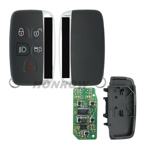 For high quality Landrover 4+1 button smart key with Keyless Go Feature with PCF7953 chip 433Mhz Jaguar logo