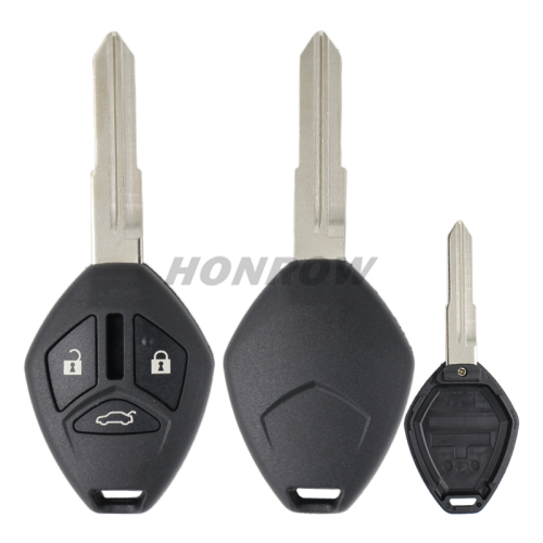 For Mit 3 button remote key blank with light button (No Logo)