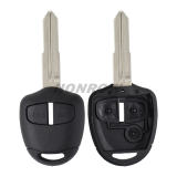 For Mit 2 button remote key blank with Right Blade Without Logo