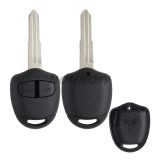 For Mit 2 button remote key blank with Right Blade Without Logo