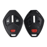 For Mit 2+1 button remote key blank with light button (No Logo)