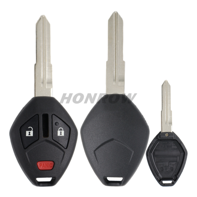 For Mit 2+1 button remote key blank with light button (No Logo)