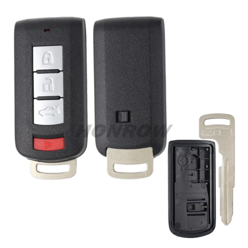 For Mit 3+1 button remote key blank