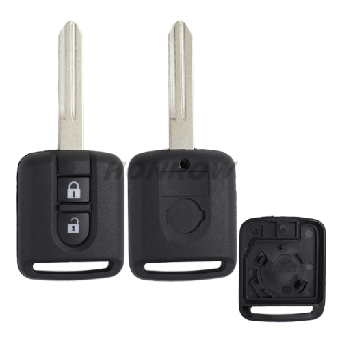 For Nis 2 button remote key shell （the plastic part is square）