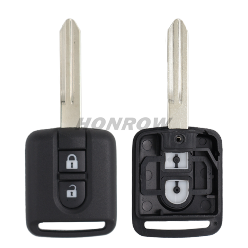 For Nis 2 button remote key shell （the plastic part is square）