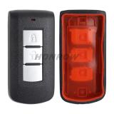 For Mit 2 button remote key blank with emergency key blade