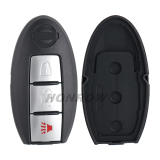 For Nissan 2/2+1/3/3+1 button remote key blank with emergency blade