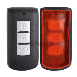 For Mit 3 button remote key blank with emergency key blade