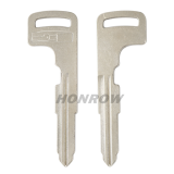 For Mit 3 button remote key blank with emergency key blade
