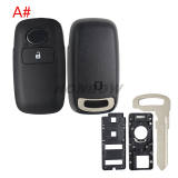 For Toyota 2/3/3+1/4 button remote key blank