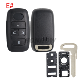 For Toyota 2/3/3+1/4 button remote key blank