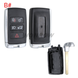 For Landrover 5 button smart remote key blank,The interior is same as the original key