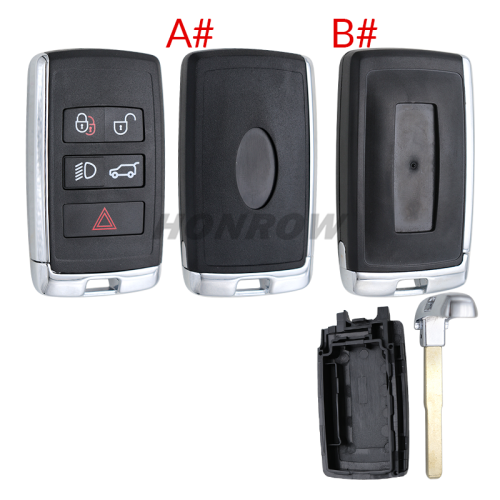 For Landrover 5 button smart remote key blank,The interior is same as the original key
