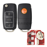 Xhorse VVDI Wired remote key XKB526EN V2 Super Remote Key VW B5 Flip 3 Button