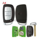 XHORSE VVDI  XZHY84EN 3 button remote key for Hyubdai XZ Series i25 Special boardexclusively for hyundai models  support hyundai smart key support regenerate and reuse Note:The pcb board only can be generated for hyundai models.
