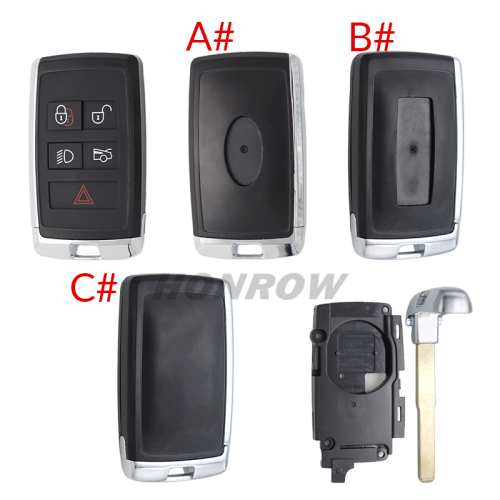 For Landrover 5 button remote key blank