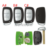 XHORSE VVDI  XZHY84EN 3 button remote key for Hyubdai XZ Series i25 Special boardexclusively for hyundai models  support hyundai smart key support regenerate and reuse Note:The pcb board only can be generated for hyundai models.