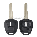 For Mit 3 button remote key blank with Left Blade Without Logo