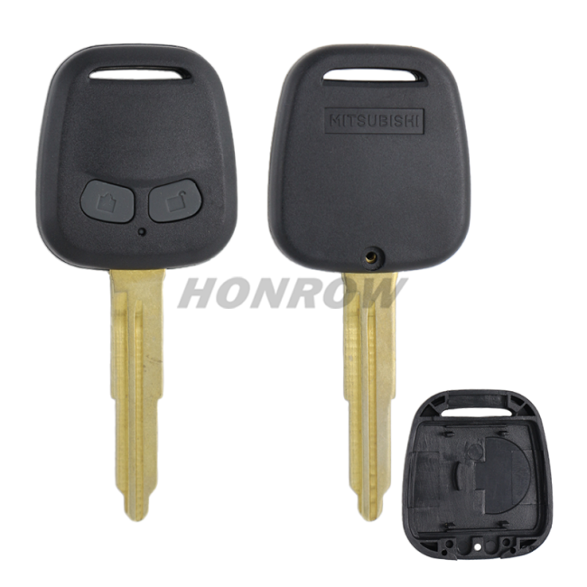 For Mit 2 button remote key blank with right blade (No Logo)