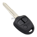 For Mit 3 button remote key blank with Left Blade Without Logo