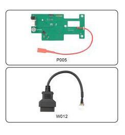 Pre-Order OBDSTAR P005 Adapter Kit  includes P005 Custom Board and W012 Connecting Main Cable. It' s used for IMMO function of BMW BDC02