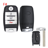 For KIA 3/2+1button remote key blank