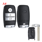 For KIA 3/2+1button remote key blank