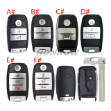 For KIA 3/2+1button remote key blank