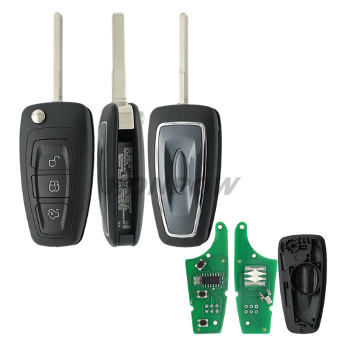 For New  3 button flip remote key 433Mhz  After 2012 year