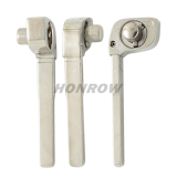 For New Ford Focus Mondeo 2 button flip remote key 433Mhz  After 2012 year KR55WK49986 Part No: 5WK50165  /5WK50166 /5WK50168  /5WK50169 Model: AB39-15K601-DA