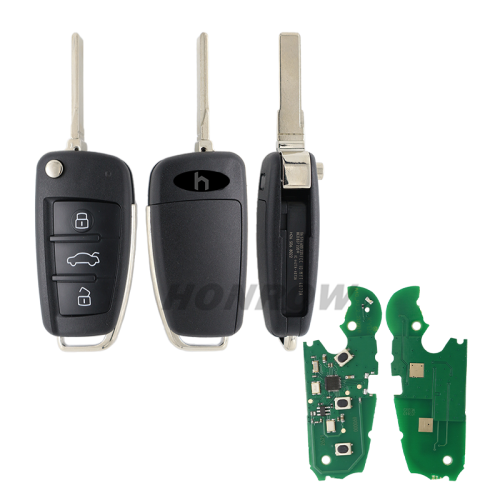 For Au A4 3 button flip remote key with 315Mhz