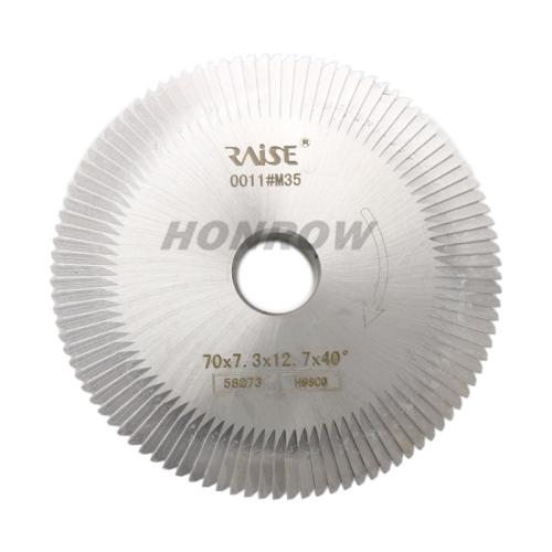 Cobalt containing high-speed steel angle knife φ70x7.3xφ12.7x40°