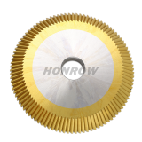 High speed steel single angle knife coated with titanium φ70x7.3xφ12.7x40°