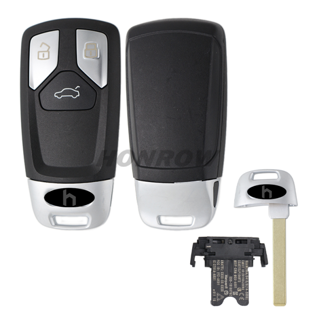 For Audi  MQB48 keyless 3 button remote key with 433.92mhz