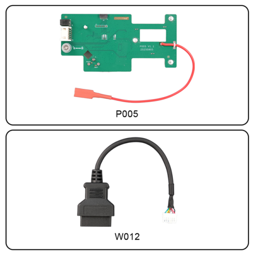 Pre-Order OBDSTAR P005 Adapter Kit  includes P005 Custom Board and W012 Connecting Main Cable. It' s used for IMMO function of BMW BDC02