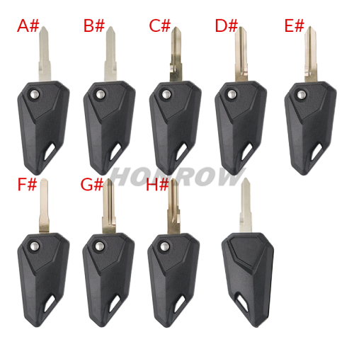 For Honda Yamaha KAWASAKI motorcycle key blank， please choose the key blade