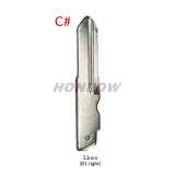 For KAWASAKI motorcycle key blank ， please choose the key blade.