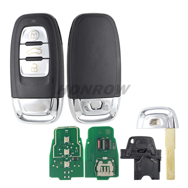 For KYDZ Audi hot sale A4L, Q5 3 button non-keyless remote key with 868Mhz and 7945 Chip  Model： 8TO-959-754C 8TO-959-754G 8KO-959-754G 8KO-959-754J 8KO-959-754C