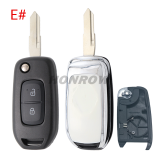For Renault 2 button monified Key shell,please choose the key blade