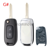 For Renault 2 button monified Key shell,please choose the key blade
