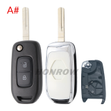 For Renault 2 button monified Key shell,please choose the key blade