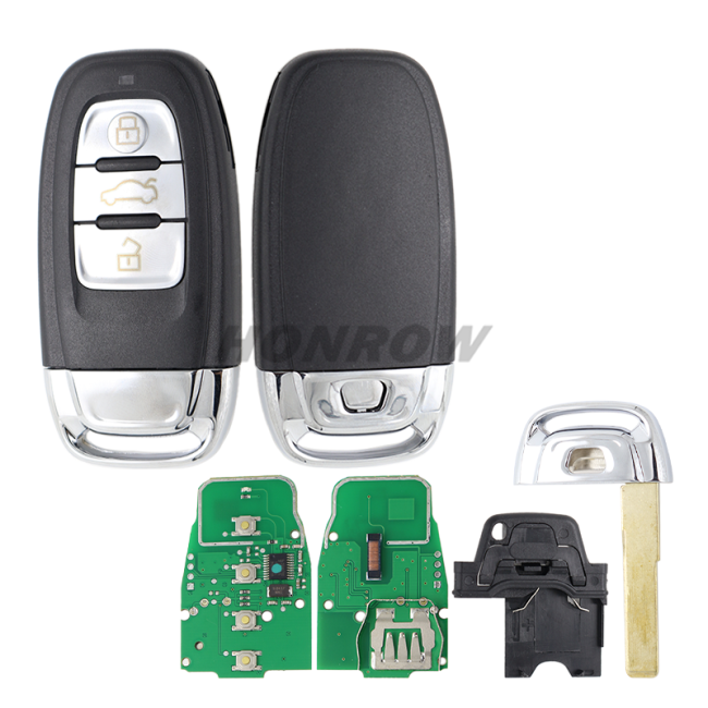 For Au A4L, Q5 3 button remote key with 315Mhz and 7945 Chip  Model: 8TO-959-754C 8TO-959-754G 8KO-959-754G 8KO-959-754J 8KO-959-754C