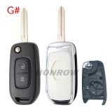 For Renault 2 button monified Key shell,please choose the key blade