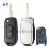 For Renault 2 button monified Key shell,please choose the key blade