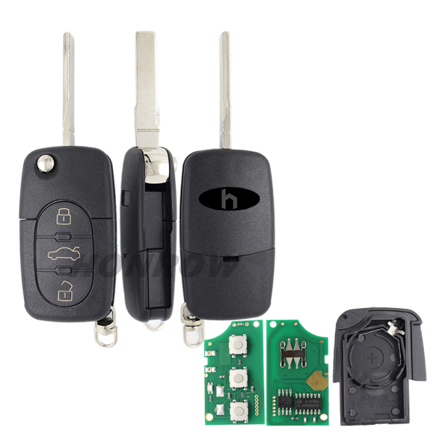 For Audi 8Z0837231D Series 3Button remote key433Mhz FCCID:8Z0837231D