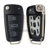 For original Audi keyless go 3 button remote key with ID48 chip 434mhz  HLO DE FCCIDl:8X0837220D Hella 5F A 010 659 70  204Y11000400