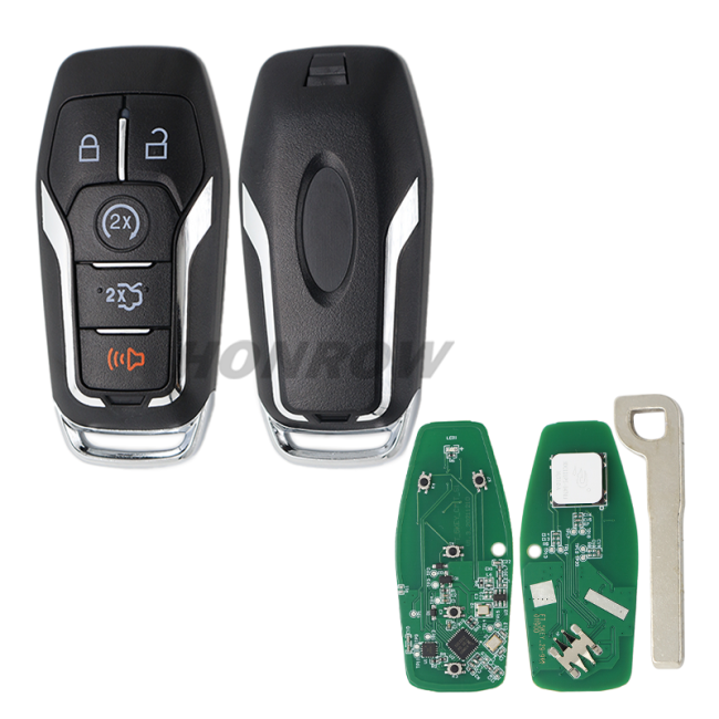 For KYDZ Ford 4+1button Keyless-Go Remote Key with FSK 902MHz  / NCF2951F / HITAG PRO / 49 CHIP / FCC ID: M3N-A2C31243300 / IC: 7812A-A2C31243300 / HU101