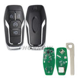 For KYDZ Ford 4 button Keyless-Go Remote Key with FSK 433.92MHz NCF2951F / HITAG PRO / 49 CHIP / FCC ID: M3N-A2C31243600 / HU101