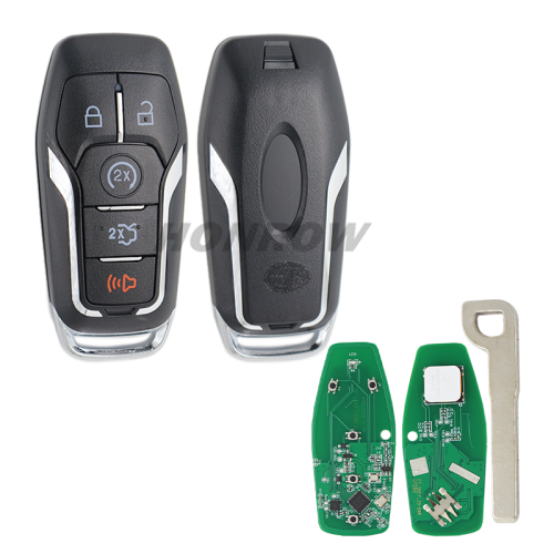 For Ford 4+1 button Keyless-Go Remote Key with FSK 868MHz  / NCF2951F / HITAG PRO / 49 CHIP / FCC ID: FCC ID: M3N-A2C31243600 / HU101