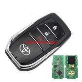 Original For Toyota  Huilux 2+1 button remote key  with For Toyota H chip 315mhz FCCID:61A965-0182  chip No.RF430F, small chiph7900N Crystal is 13.080